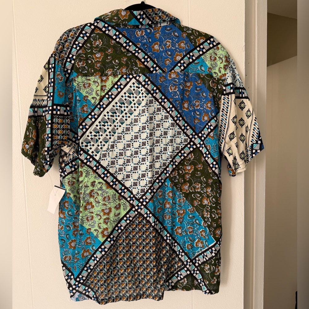 RAGA Arnav Multicolor Patchwork Button Down Men S… - image 5